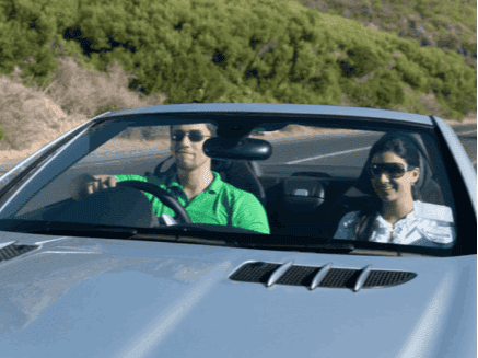 Going out in a luxury car