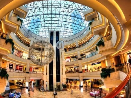 Go shopping at high-end malls